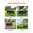 thumbnail image 6 of KFFKFF Portable Folding Cook Tables, BBQ Camping Kitchen Table, 3-Level Adjustable Heights, Featherweight Aluminum Design with Storage Compartment, 6 of 9