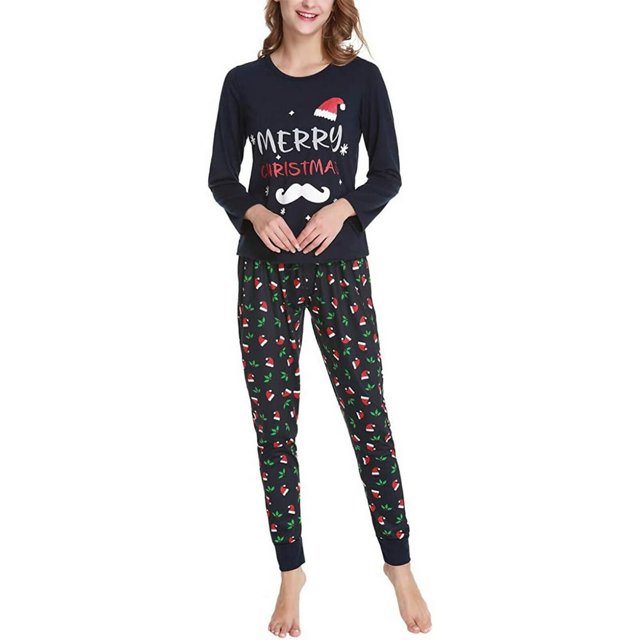 POINTERTECK Pyjamas de Noël Assortis pour Enfants, Femmes Hommes Pyjamas Assortis pour Adultes Enfants Ensemble de Nuit de Vacances