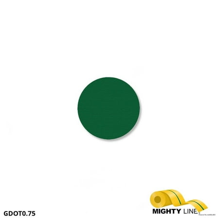 

Mighty Line 3/4 GREEN Solid DOT - Pack of 200