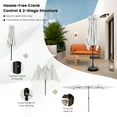 thumbnail image 5 of Gymax 15FT Double-Sided Market Umbrella Large Crank Handle Vented Twin Patio Beige, 5 of 6