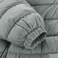 thumbnail image 5 of fatyb Baby Double Zipper Snowsuit with Hood Newborn Infant Warm Puffer Padded Jumpsuit Thermal Outwear, 5 of 7