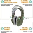 thumbnail image 3 of Alpine Muffy Noise Cancelling Headphones for Kids - 25dB Noise Reduction - Earmuffs for Autism - Sensory & Concentration Aid - Green, 3 of 7