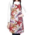 thumbnail image 4 of Bingfone Coral Reef Apron Gifts For Men, Women Professional Grade Chef Apron for Kitchen,BBQ & Grill, 4 of 8