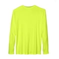 thumbnail image 3 of Men's ANSI/ISEA Safety Work Construction Performance Long-Sleeve Neon T-Shirt (Yellow, L), 3 of 3