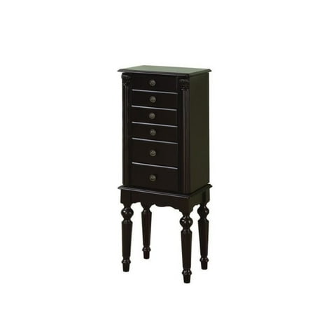 Powell Traditional Ebony Jewelry Armoire