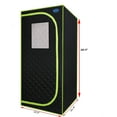 thumbnail image 5 of Cheelom Portable Plus Type Steam Sauna Spa Tent with Chair Home Portable Sauna Relaxation Indoor Black, 5 of 13