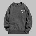 thumbnail image 2 of Vedolay Sweatshirt Womens Half Zip Crop Sweatshirt Workout Hoodie High Neck Long Sleeve Clothes,Dark Gray XXL, 2 of 3