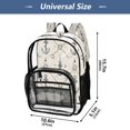 thumbnail image 4 of Ttyddzy Clear Backpack Heavy Duty PVC Transparent Backpack for College Workplace, Vintage, 4 of 8