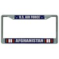 thumbnail image 1 of U.S. Air Force Afghanistan Chrome License Plate Frame, 1 of 1
