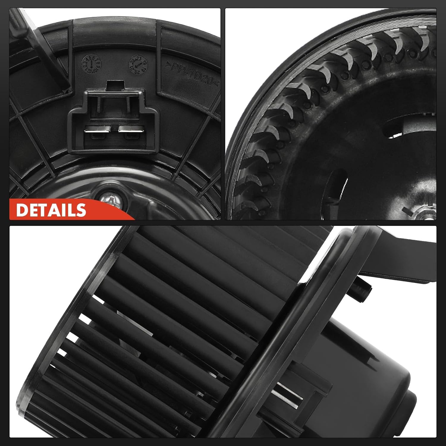 A-Premium HVAC Heater Blower Motor Assembly Compatible with Ford Vehicles - Mustang 2010 2011 2012 2013 2014 - Front Side, Replace# AR3Z19805B