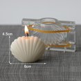 thumbnail image 4 of Moldes de plástico para velas, 2 uds., moldes para velas de vieiras, cera hecha a mano, moldes de jabón de cera de , artesanía de arcilla, Sunnimix Molde de vela, 4 of 8