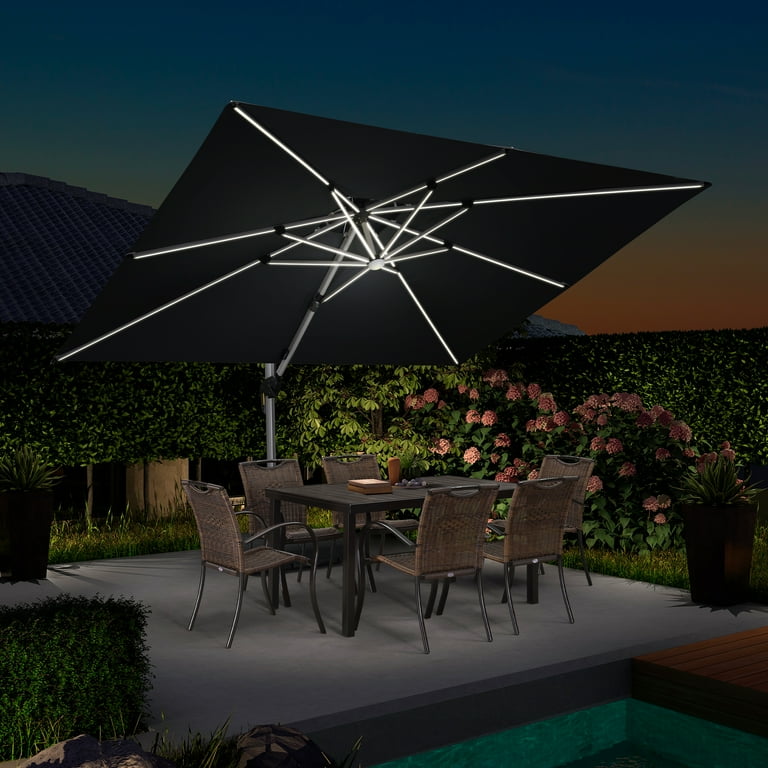 12 ft patio umbrella sale LAUSAINT HOME 12FT Deluxe Cantilever Umbrella Patio Cantilever Umbrell –  Lausaint Home main image 1