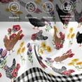 thumbnail image 6 of Farmhouse Rooster Cloth Napkins, Country Watercolor Flowers Black Plaid Washable and Reusable Dinner Napkins Set of 8, Table Napkin for Kitchen Party Birthday Wedding Hotel Housewarming 20"x20", 6 of 9