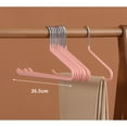 thumbnail image 6 of 10pcs Trousers Pants Hangers Non Slip Coating Slim Space Saving Open Ended, 6 of 20