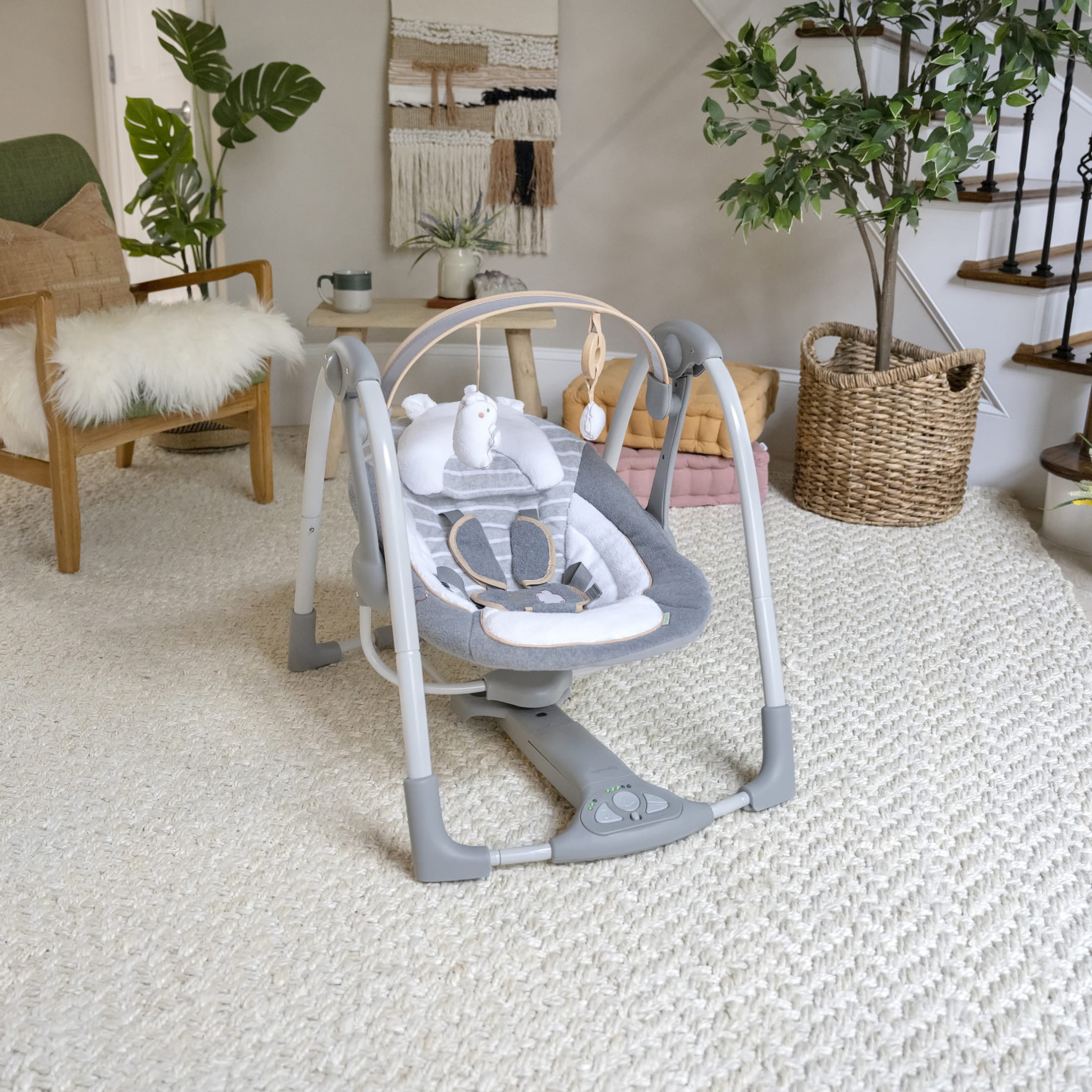 Ingenuity Boutique Collection Deluxe Swing n Go Portable Baby