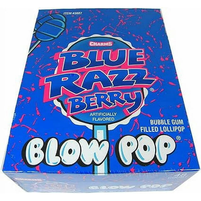 Charms Blue Razz Berry Blow Pop Box 884 g (48 Units)