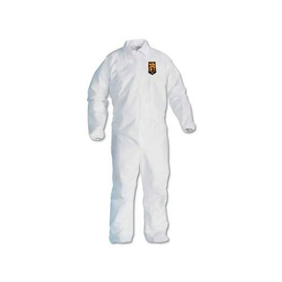 A40 Elastic-Cuff and Ankles Coveralls 3X-Large, White, 25/Carton