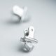 thumbnail image 5 of Pendientes perforados con forma de clip personalizados, regalos de joyería para mujeres y niñas, 5 of 5