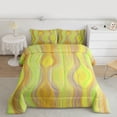 thumbnail image 2 of Castle Fairy Abstract Ombre Stripes Full Size Comforter Sets,Gradient Lines Bedding Sets, 2 of 8