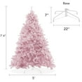 thumbnail image 5 of 7.5FT Pink Spruce Artificial Holiday Christmas Tree with Sturdy Metal Stand, 5 of 7