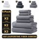thumbnail image 1 of Juego de toallas de algodón 8 piezas | 100% Algodón 600GSM Grado Hotel | 2 toallas de baño 2 toallas de mano 2 toallitas | Spa Suave de secado rápido | Altamente absorbente | para baño Beach Gym |, 1 of 2