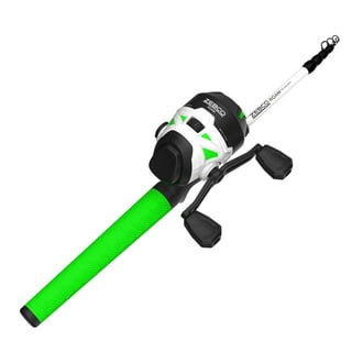 Zebco Roam Spincast Reel and Fishing Rod Combo, 6-Foot 2-Piece Fiberglass Fishing  Pole with ComfortGrip Handle, QuickSet Anti-Reverse Fishing Reel,  Pre-Spooled with 10-Pound Zebco Line, Green 