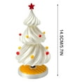thumbnail image 2 of Wadada Stacked Dancing Rocking Christmas Tree, Christmas Tree Swaying for Christmas Decoration, Dancing Xmas Tree Desk Decor, Tabletop Christmas Tree Swaying for Christmas Decoration (White, 5.7in), 2 of 5
