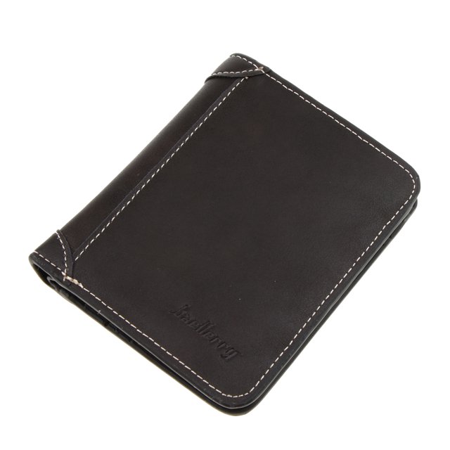 de cuero PU suave con bloqueo Vintage para hombre, ventana de identificación, monedero marrón negro Sunnimix Cartera de los hombres de la moda