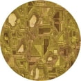 thumbnail image 1 of Ahgly Company Indoor Round Patterned School Bus Yellow Area Rugs, 7' Round, 1 of 6