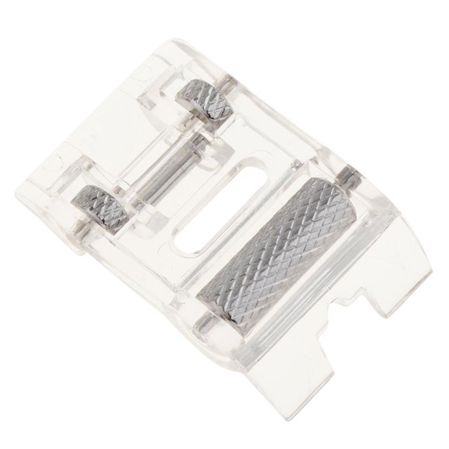 Pies Plásticos Del Prensador De La Del Pie Del Rodillo 1Pcs Para Las s De Caña Baja Zulema Máquina de coser con pie de rodillo