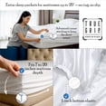 thumbnail image 5 of Aireolux 100% Egyptian Cotton 1000 Thread count 4 Piece Full Bed Sheet Set – Silky Sateen, Deep Pocket, Super Soft & Breathable, Silver, 5 of 15
