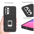 thumbnail image 3 of CoverON For Samsung Galaxy A33 5G Phone Case, KickStand Ring Credit Card slot Rugged Cover Magnetic holder, Black, 3 of 9