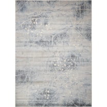 Nourison  Somerset Area Rug Grey 5'3" x 7'5" Latex Free Polyacrylic,Synthetic Abstract 6' x 9' Indoor Living Room,Dining Room,Bedroom