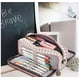 thumbnail image 4 of Large Capacity Pencil Case 3 Compartment Pouch Pen Bag, 4 of 5
