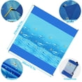 thumbnail image 3 of Beach Blanket 79 x 83inch Sandproof Beach Mat Waterproof Quick Drying Picnic Mat for Travel Camping, 3 of 9