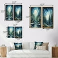 thumbnail image 4 of Designart "Snowy Evergreen in Winter II" Winter Landscape Framed Wall Art Set Of 2 - Green Landscapes Frame Gallery Set For Office Decor, 4 of 7