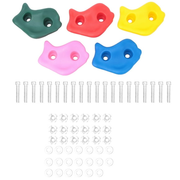 20 PCS Climbing Holds, Safe And Reliable Kids Climbing Holds, Colorful For Amusement Equipment Children Climbing Rock Climbing Accessories Ourdoor Sports