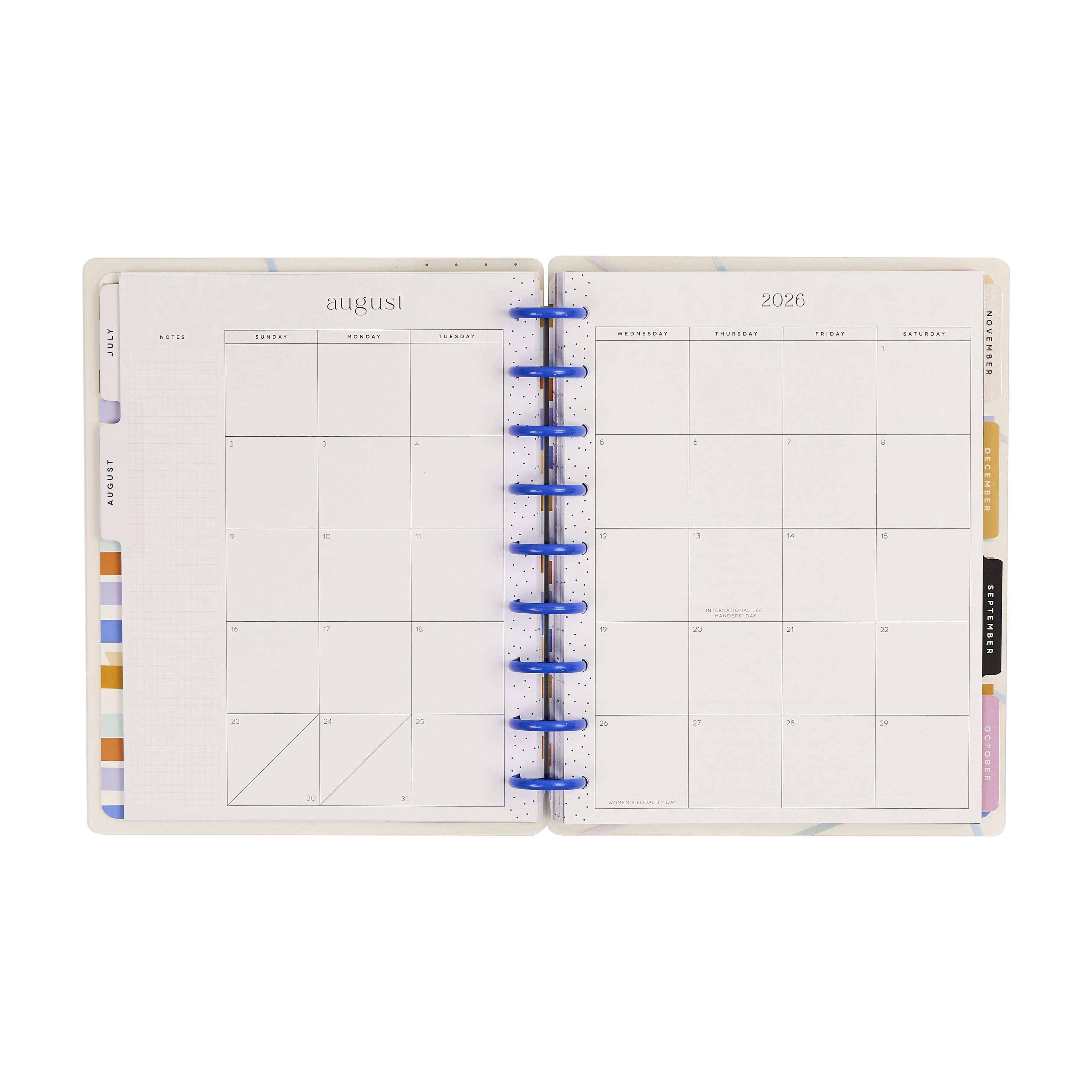 The Happy Planner Teacher Notes Classic Teacher Planner, July 2026–June 2027, 12-Month Disc Bound Planner with Stickers & Bonus Months