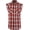 RED AND WHITE, variant on Men's Casual Flannel Plaid Shirt Sleeveless Cotton Plus Size Vest Red and White M
