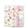 thumbnail image 2 of Hudson Baby Infant Girl Cotton Flannel Burp Cloths, Soft Painted Floral 7 Pack, One Size, 2 of 6