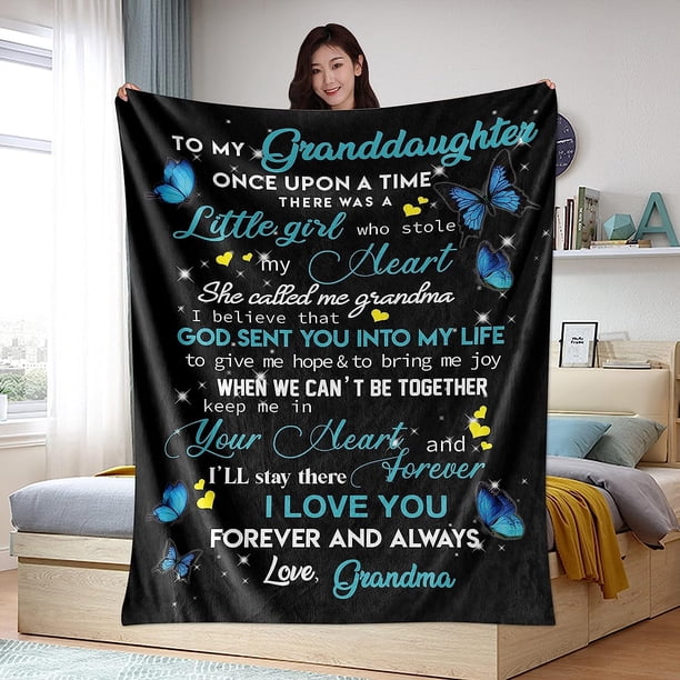 LHSHID Gifts for Daughter from Dad to My Daughter Blanket from Dad Adult Daughter Gifts for Birthday Christmas Father to Daughter Super Soft Cozy Flannel Throw Blanket 60x80in