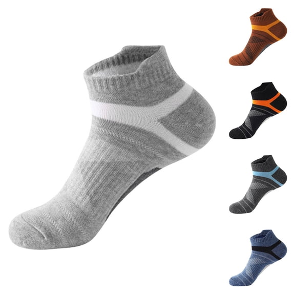 Men's Colorful Short Basketball Ankle Socks Single Pair Breathable Athletic Sport