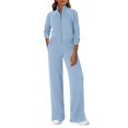 thumbnail image 1 of Conjunto Deportivo PRETTYGARDEN 2 Piezas Sudadera y Pantalón Celeste Talla L, 1 of 6