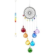 Crystals Rainbow Maker Suncatcher Window Hanging Ornament Garden Decoration Sun Catcher Pendant Chakra Beads