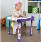 Paw Patrol Coloring & Craft Activity Art Table for Kids with Colorable Paper Roll, Crayons, Stickers and Plastic Table Holder