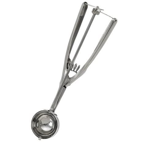 Mainstays Trigger Cookie Scoop, Squeeze Release Handle, Steel with Chrome Plating