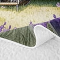 thumbnail image 5 of Castle Fairy Watercolor Camper Bed Spread Queen,Lavender Print Queen Coverlet Set for Bedroom,Purple White, 5 of 7