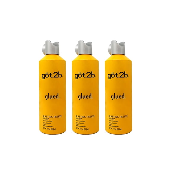 3 Pack Got2b Glued Blasting Freeze Spray 12 Ounce