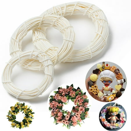 

Garland Vine Ring Handmade Decorative Exquisite Colorfast Hanging Decor Wreath Accessories Rattan Ring Car Pendant for C