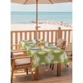 thumbnail image 2 of Outdoor Tablecloths with Umbrella Hole & Zipper, Sage Green Floral Rectangle Tablecloth 52x70 Inch, Spring Flowers Modern Abstract Art Farmhouse Waterproof Table Cloth, Patio/Pool Table Covers, 2 of 8